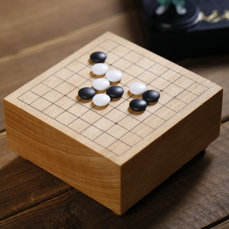榉木围棋音乐盒发条五子棋八音盒生日表白文创情人节七夕礼物包邮