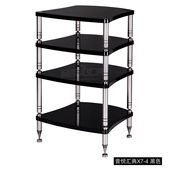 功放架 4亮黑色 音响架 器材架 高级音响机架机柜 音悦汇典