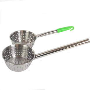 不锈钢水舀子漏勺带挂钩家用商用漏舀子