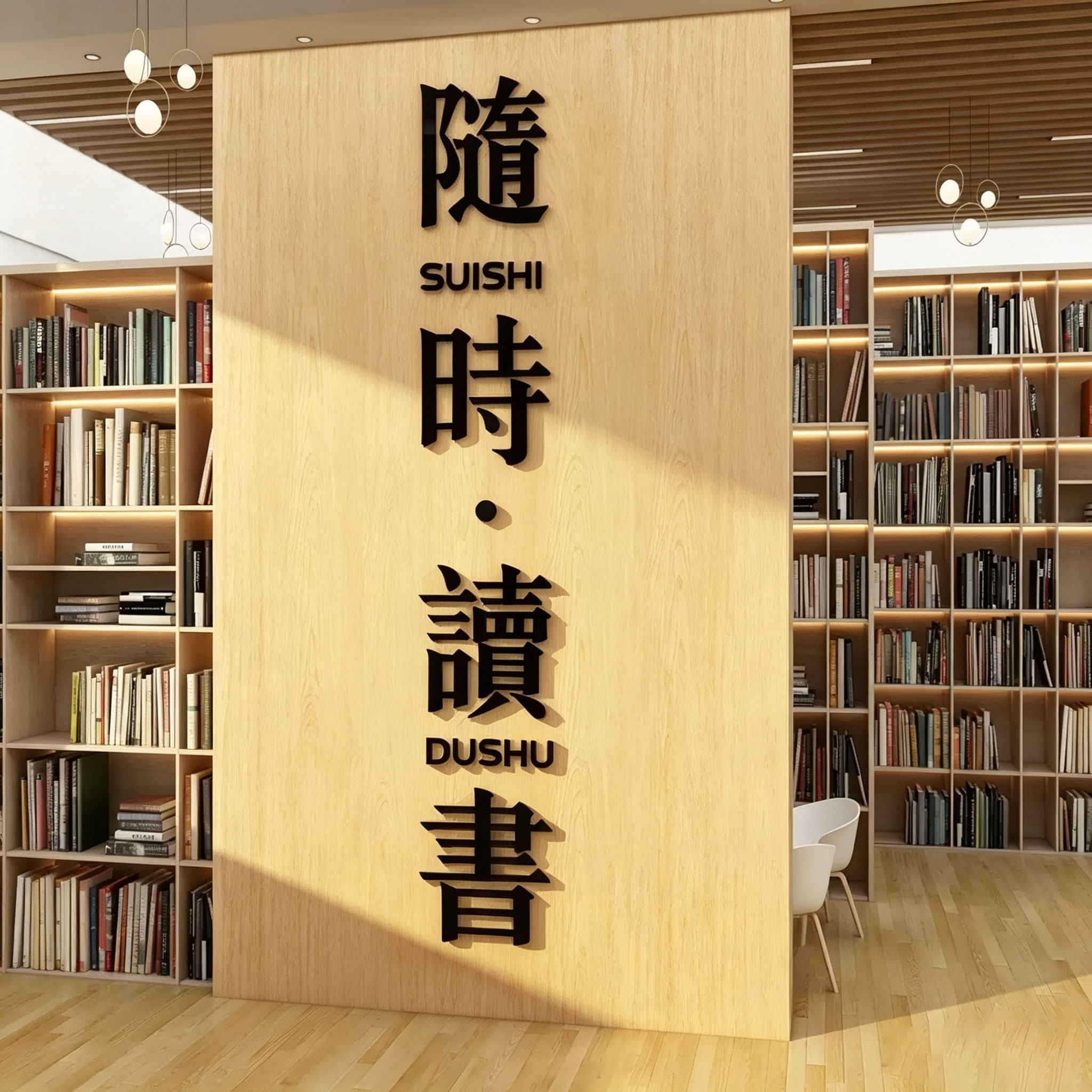 阅览室读图书角馆区氛围布置装饰品教室班级文化墙面贴书店房自习