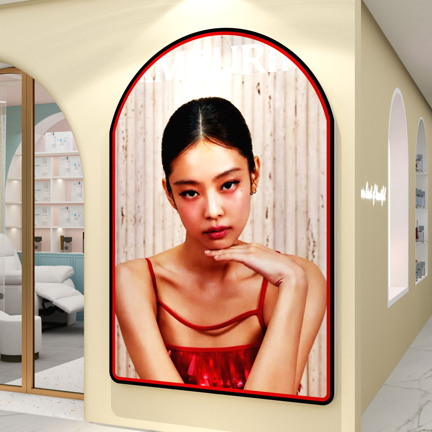 jennie金珍妮海报服装店装饰画美容韩国工作室网红打卡拍照背景墙