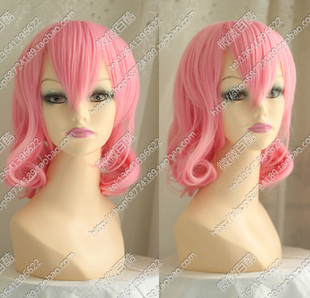 西行寺幽幽子/东方/江迎怒江/蜜粉色/梨花头女仆cosplay假发动漫