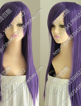 原版COS假发深紫色 长直发 60厘米假发 fate 间桐樱/鸫/刻印紫