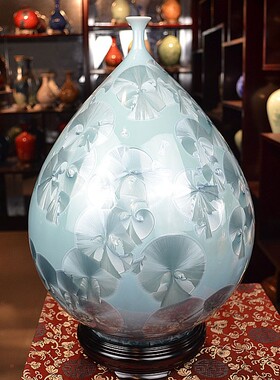简约现代风结晶釉工艺品特价包邮