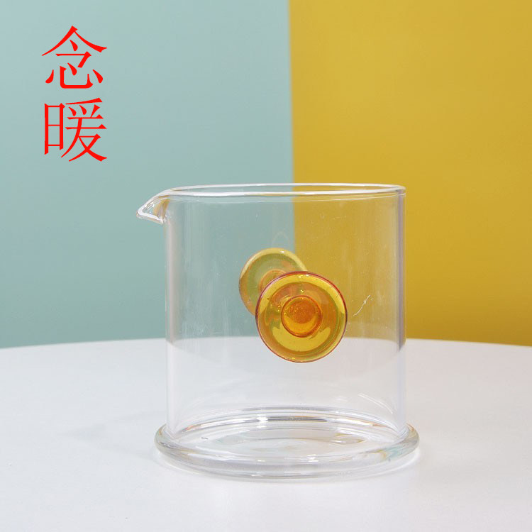 红茶哨子手握手抓公道杯功夫茶具透明加厚高硼硅耐热玻璃分茶海器图片