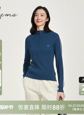海尔曼斯25早秋新品普拉提城市轻运动云感亲肤羊毛针织240S9D41