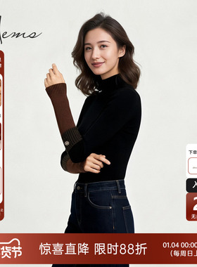 海尔曼斯25冬季新品造型保暖灵感搭配撞色韩系袖套手套女24N07B7H