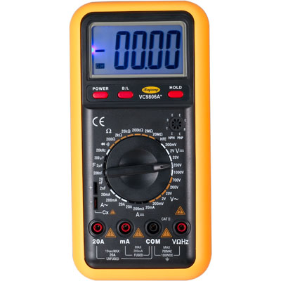 正品滨江仪表VC9806A+ 9973A代替数字万用表 全保护万用表 带背光