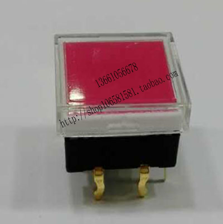 台湾产带LED灯轻触按键开关,12*12,线路板焊接,美观耐用,白盖