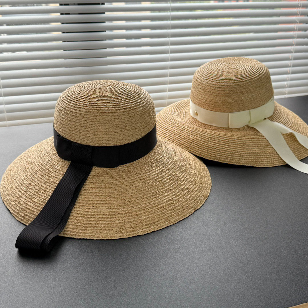 ponkey 优雅永不过时～精选天然拉菲草可调节头围春夏遮阳草帽