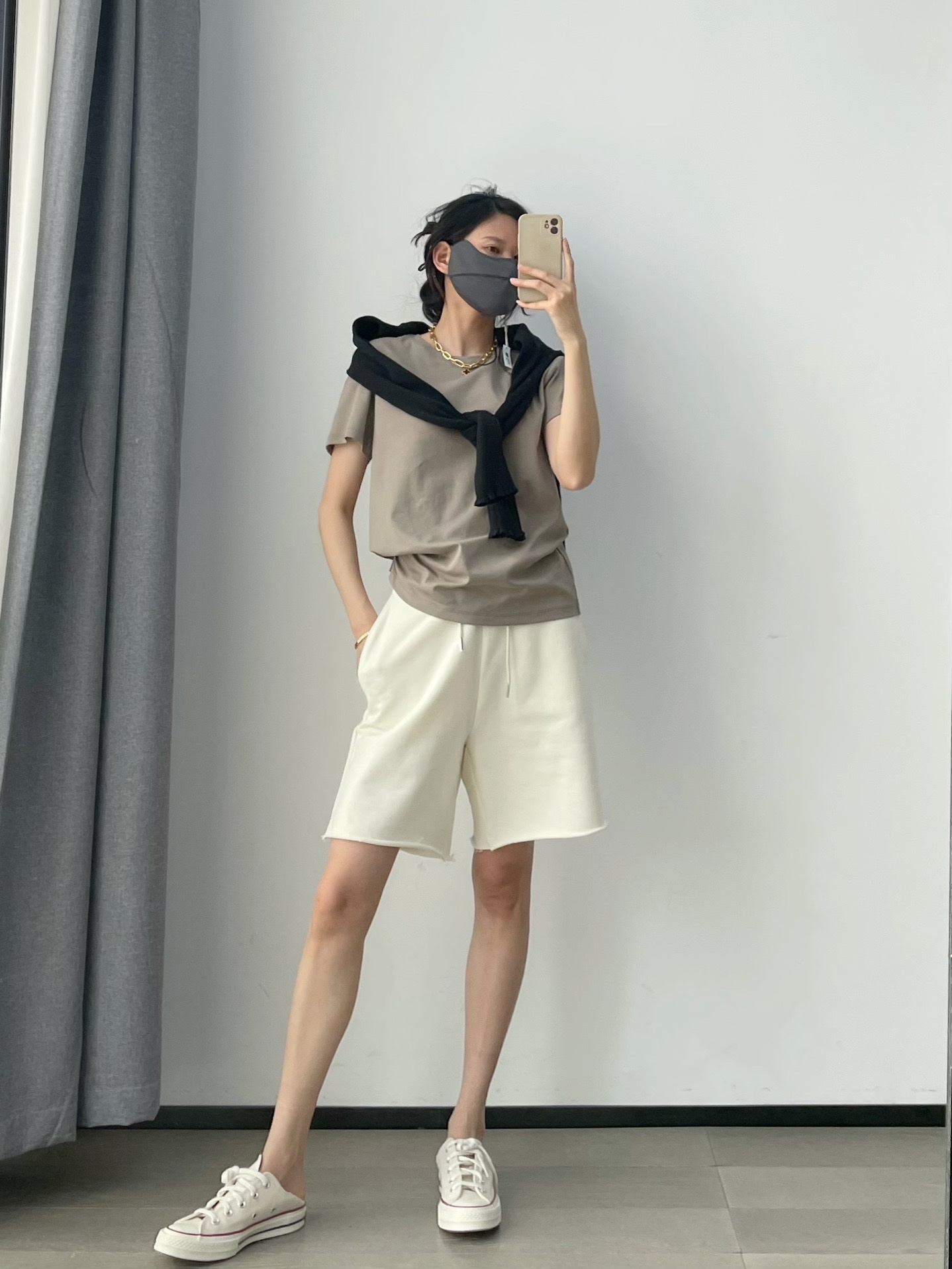 帅气百慕大男女同款春夏纯棉短裤