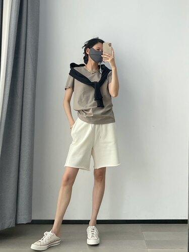 帅气百慕大男女同款春夏纯棉短裤