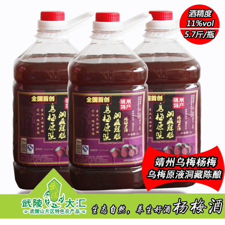 乌梅洞藏杨梅酒包邮湖南靖州特产自酿原汁果酒传统酿造好果酒