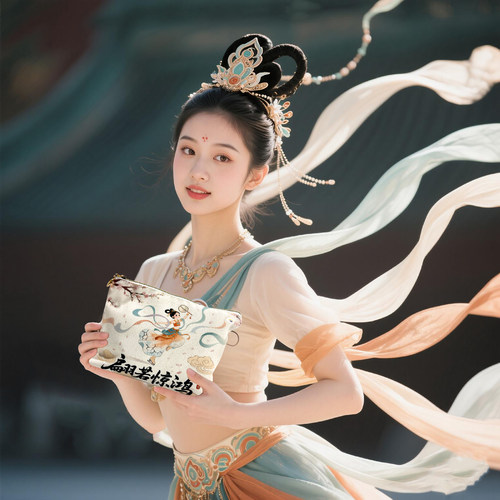 花样滑冰飞天便携收纳化妆包