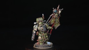 战锤 40k 死亡守卫 瘟疫战士 旗手 涂装展示(非现货)可接代工