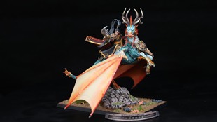 战锤中古震旦天朝骑大灵龙马的修验者领主（无现货）可接代工