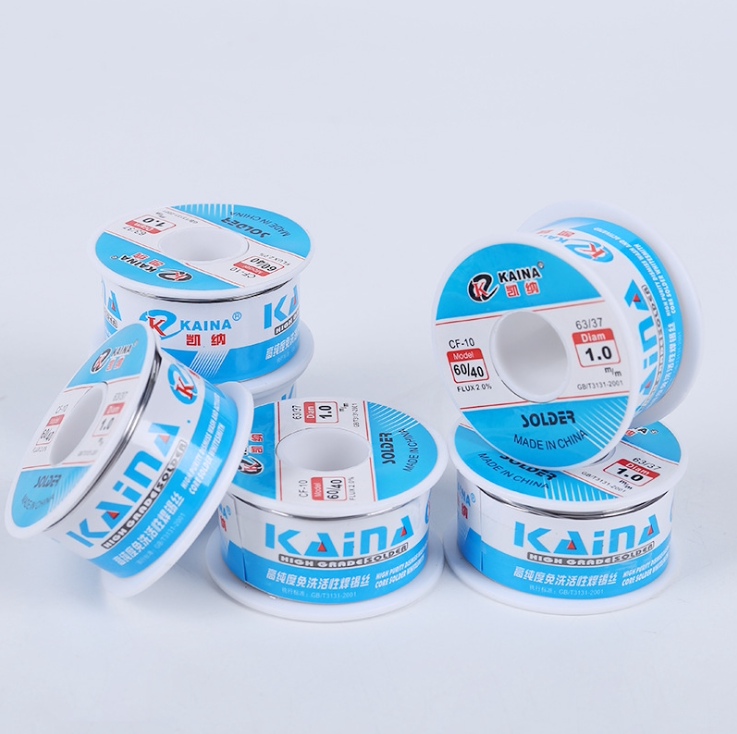 正品凯纳焊锡丝60/40 活性焊锡线 松香芯锡丝 小卷型100g