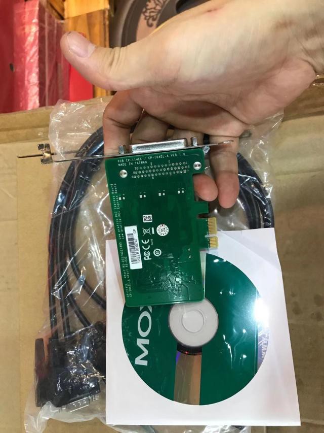 台湾 MOXA CP-104EL-A RS232 PCI-E多串口卡 4口卡