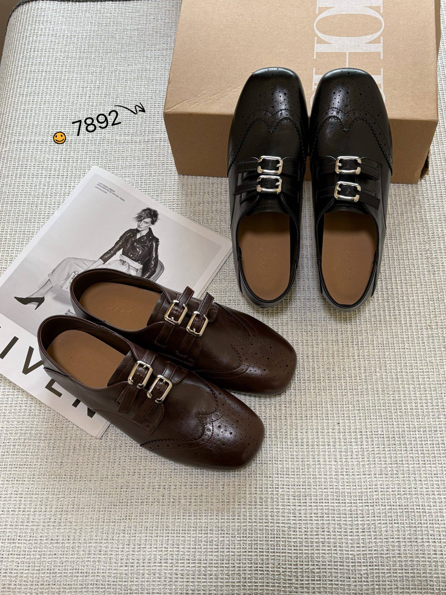 2026基地7892舒适平跟方头皮带扣布洛克时尚韩版单鞋2用拖鞋女鞋,女鞋,深口单鞋,淘宝优惠券,粉丝福利购,淘宝优惠卷