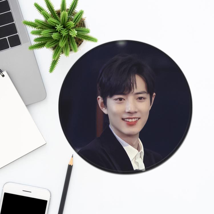 肖战鼠标垫加厚圆形防滑锁边垫电脑周边爱豆魏无羡博君一肖超美照,电脑硬件/显示器/电脑周边,鼠标垫/贴/腕垫,淘宝优惠券,粉丝福利购,淘宝优惠卷