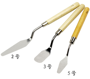 美术调色铲 油画颜料铲 平头油画铲 刮铲 方头调色铲 尖头调色铲