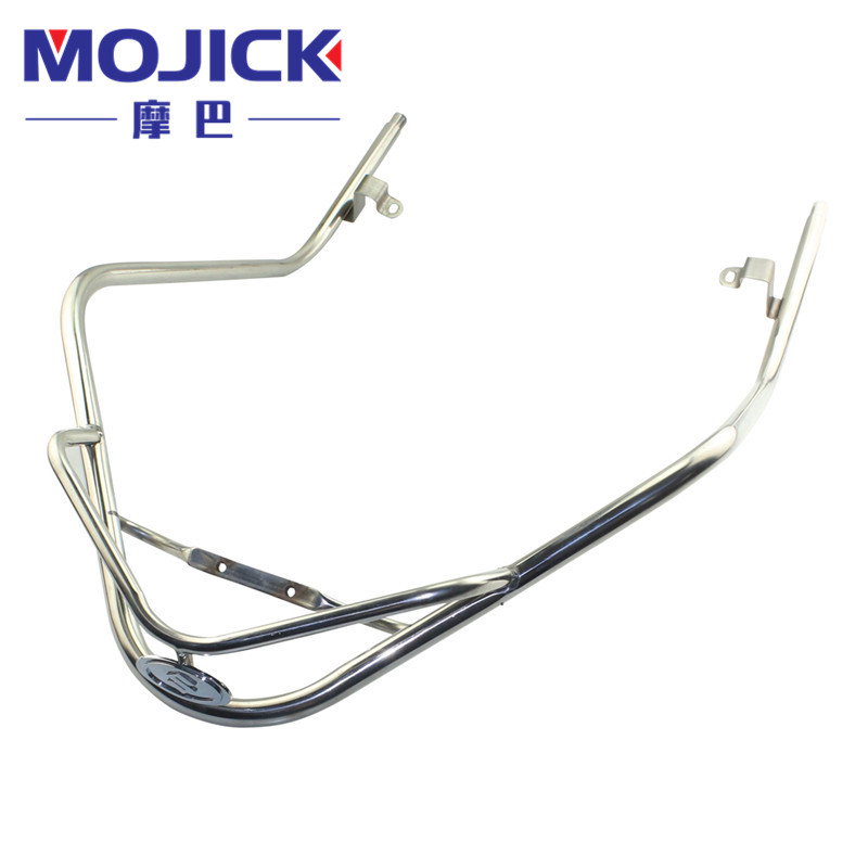 踏板车配件适用铃木新海王星UA125T-A前后保险杠 不锈钢护杠