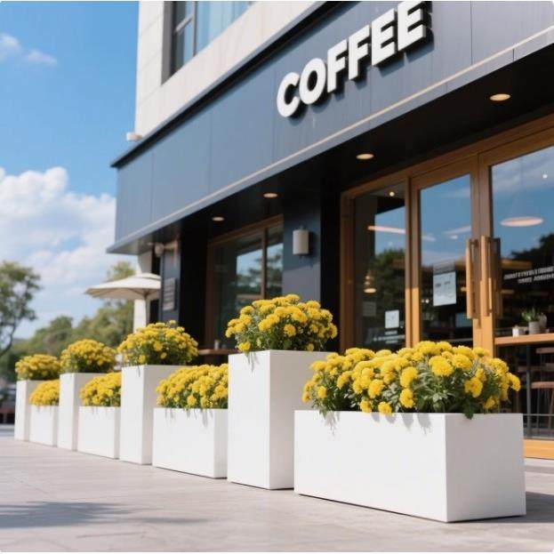 铁艺室外花箱组合定制种植箱外摆花槽售楼部户外花箱隔断花盆花坛,商业/办公家具,花坛/花箱,淘宝优惠券,粉丝福利购,淘宝优惠卷