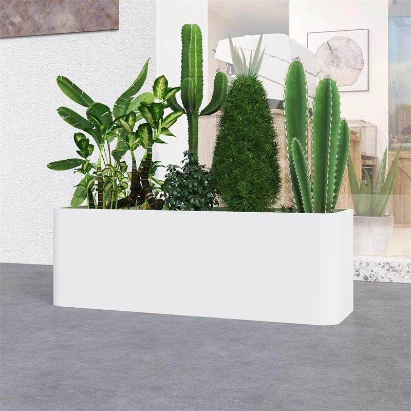 户外镀锌花箱市政道路花坛花盆样品屋展示中心室外庭院不锈钢花槽,商业/办公家具,花坛/花箱,淘宝优惠券,粉丝福利购,淘宝优惠卷