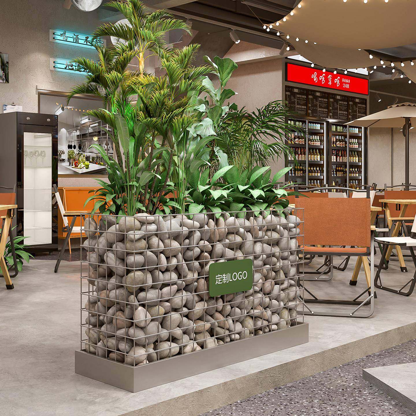 户外铁艺花箱组合定制商业街广场花坛花槽花架售楼部种植箱,商业/办公家具,花坛/花箱,淘宝优惠券,粉丝福利购,淘宝优惠卷