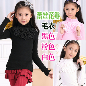 2023新款童装 儿童毛衣 秋冬打底女童羊毛衫针织衫 中大童针织衫