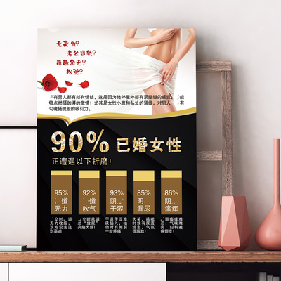 90%已婚女性正遭遇以下折磨宣传海报贴纸产后修复广告定制PKT展板