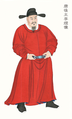 定制唐朝皇帝李煜像 南唐皇帝李煜画像 古代皇帝像 南唐后主李煜