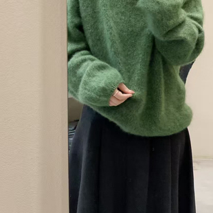 冬日恋歌 羊毛百褶送腰带半身裙 梨形纸片人半身裙