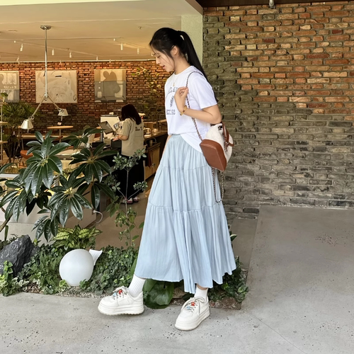 醋酸半裙夏日清凉冰感半身裙