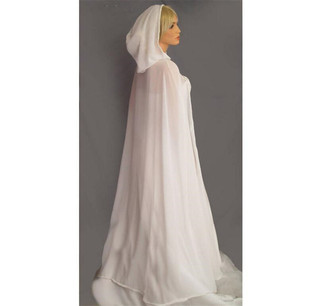 朦胧飘逸优美田园雪纺半透明披风带帽披肩公主长斗篷拍照雅致汉服