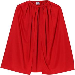 万圣节红色长款披风奥特曼超人将军战袍圣诞无帽斗篷男女丝绒披肩