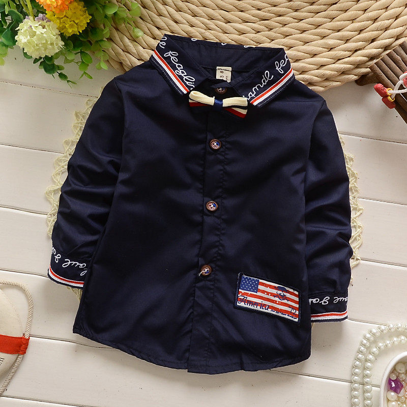 Chemise garcon à manche longue - Ref 2078667 Image 1