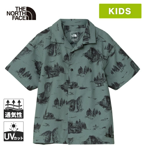 日本北面 THE NORTH FACE 2025春儿童泡泡纱轻薄防紫外线衬衫夹克