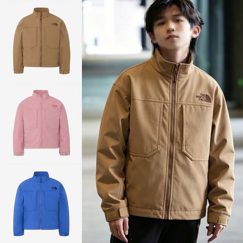 日本北面 the north face 2026秋儿童防水防风宽松拉链冲锋衣夹克