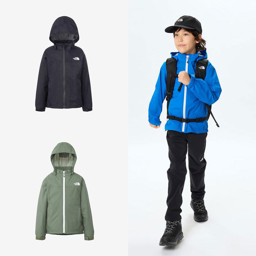 日本北面 the north face 2025夏儿童装防水防晒皮肤衣软壳冲锋衣