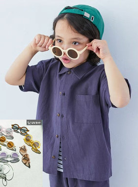 日本 devirock 2026儿童全包镜防紫外线桃心豹纹护目镜太阳镜墨镜