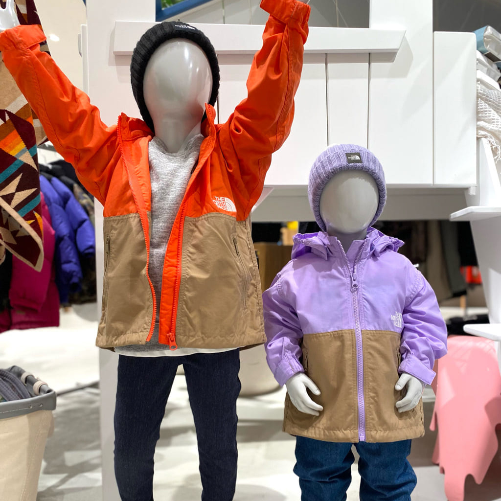 北面儿童装拉链防风衣冲锋衣