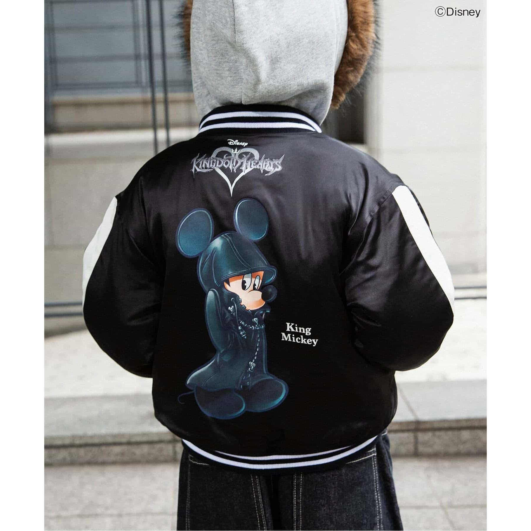 日本 BREEZE 2026秋儿童迪士尼米奇王国机车服棒球服外套夹克棉服