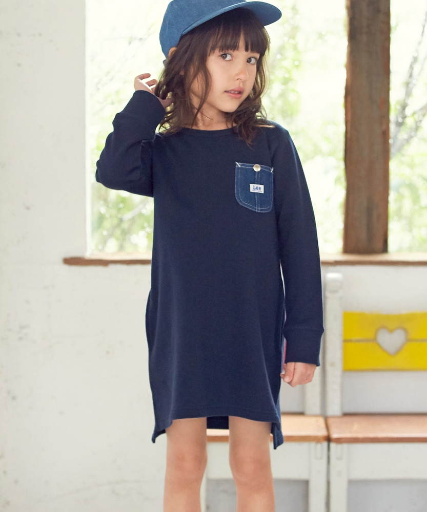 lee日本纯棉中长款套头女童装