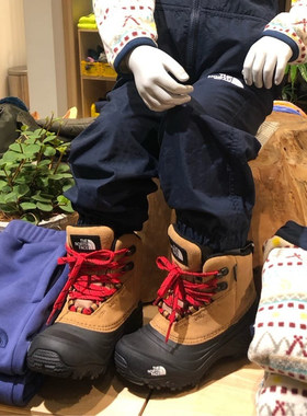 北面冬季加厚防滑防水雪地靴