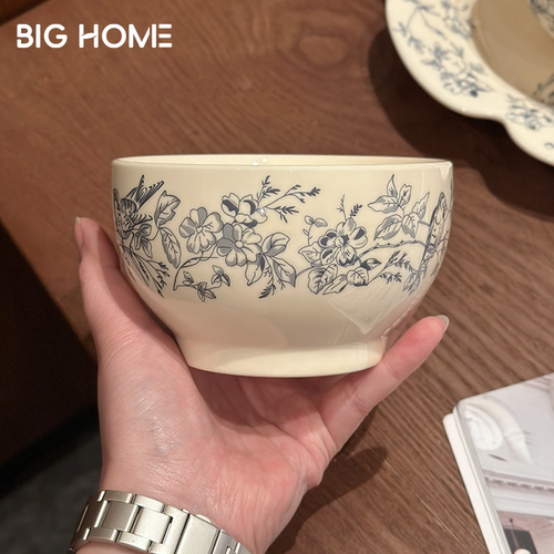 漂亮中古风！米饭碗家用陶瓷