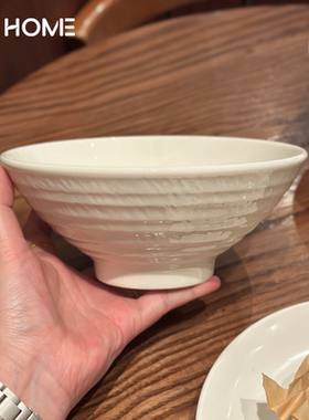 日式7英寸斗笠碗！釉下彩骨瓷吃饭碗家用吃面条螺蛳粉汤碗拉面碗