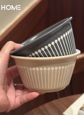 新款日式釉下彩陶瓷碗！吃饭碗小号喝粥蒸蛋碗可爱餐具家用米饭碗