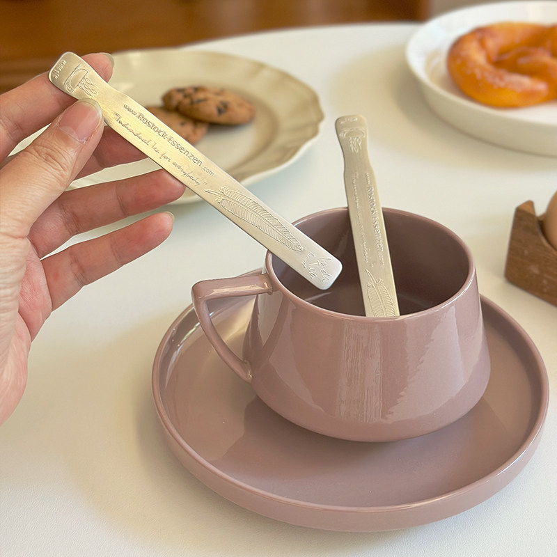 有腔调！1810不锈钢复古果汁奶粉蜂蜜甜品冰激凌勺短柄咖啡搅拌棒