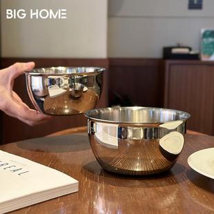厚重1810不锈钢料理碗！米饭碗蒸蛋碗水果零食碗沙拉碗吃饭拌饭碗